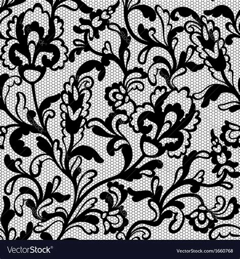 Seamless Flower Lace Pattern Royalty Free Vector Image