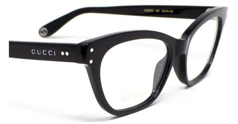 gucci eyeglasses in black lyst uk
