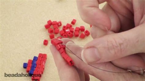How To Perform Decreases In Square Stitch Bead Weaving Youtube