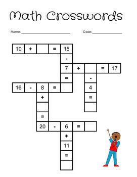 We guarantee there is something to in first grade, children learn the basics of math that sets them up for a lifetime of learning! Math Crossword Puzzles (Addition and Subtraction) by Teach ...