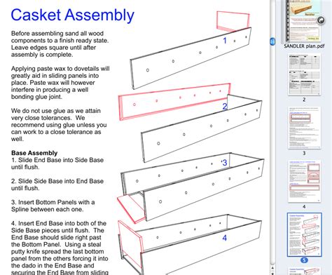 Wood Simple Casket Plans Blueprints Pdf Diy Download How To Build