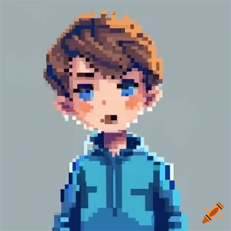 Detailed Pixel Art Of A Boy Character On Craiyon