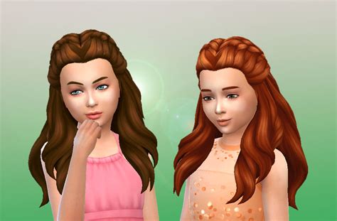 Sims 4 Hairs ~ Mystufforigin Creative Braids For Girls