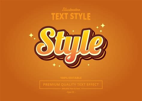 Premium Vector Style Text Effect
