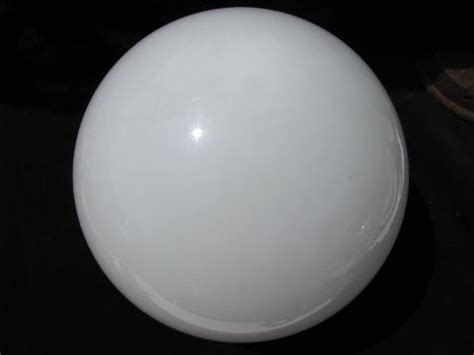 Vintage Round White Glass Globe Replacement Lamp Ceiling Fixture Light