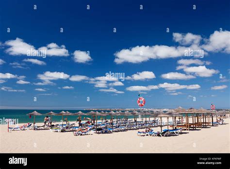 Sandy Beach Beach With Umbrellas And Sunbeds Praia De Tres Irmaos