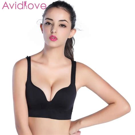 Avidlove Women Sexy Bras Adjusted Straps Gather Bra Underwear Solid Lace Bralette Lingerie Top