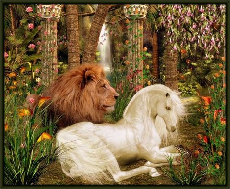 25 Bästa Lion And Unicorn Idéerna På Pinterest Féer Vackra Feer Och