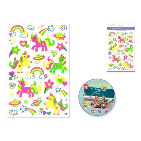 Stickers Unicornios Neon Los Tres Elefantes Tienda Online