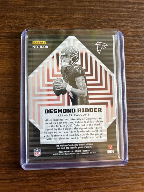 Panini Illusions Desmond Ridder Rookie Patch Ebay