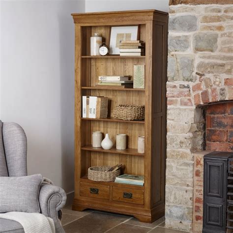 We stock a large range of bookcases here at roseland furniture, which means you're sure to find the perfect size and style for your needs. French Farmhouse Tall Bookcase | Solid Oak | Oak Furniture ...