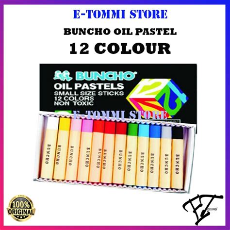 Buncho Oil Pastel 12 Colour Shopee Malaysia