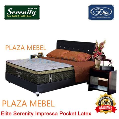 Jual Set Kasur Spring Bed Elite Serenity Impressa Pocket Latex Fullset Set 160x200 Kota