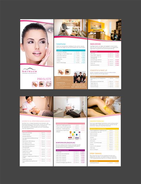 Hier finden sie unsere detailierte preisliste für unsere producte und anwendungen. Flyer-Design für Kosmetikstudio (Preisliste) » Flyer ...