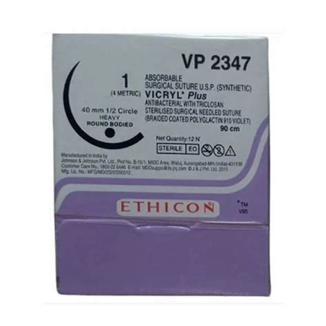 Synthetic Ethicon Absorbable Sutures 70 Cm25 Mm At Rs 300box In Nagpur