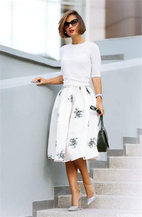 Elegant Skirt Outfits For Working Women Office Salt