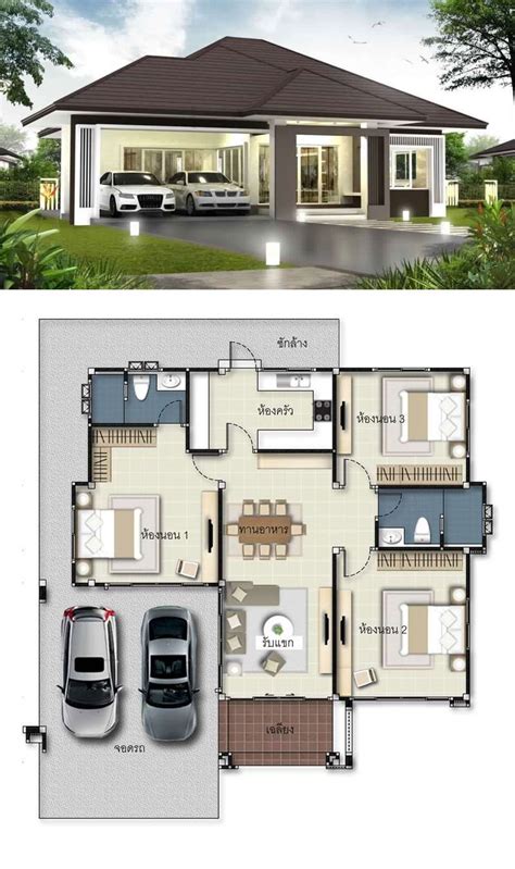 Modern Bedroom Bungalow Floor Plans House Plan Ideas Designinte Com