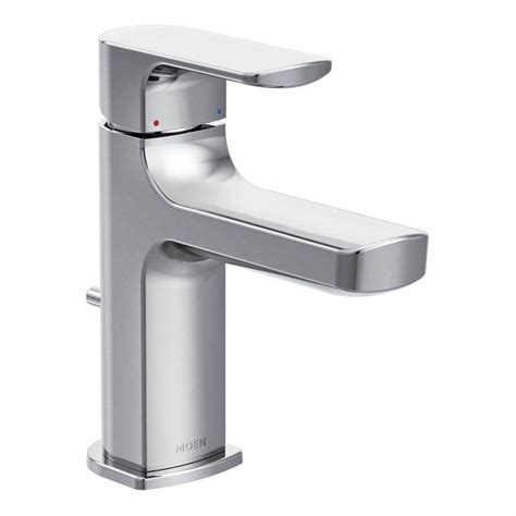 Adding style (and storage space) to powder rooms. MOEN Rizon Single Hole 1-Handle Bathroom Faucet in Chrome ...