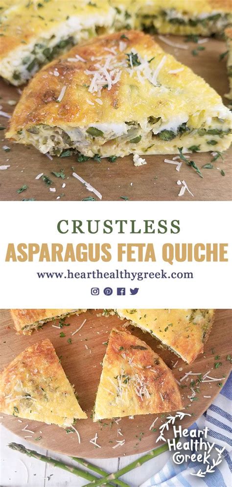 Check spelling or type a new query. Crustless Asparagus Feta Quiche - Heart Healthy Greek ...
