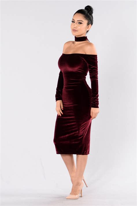 The Other Side Dress Burgundy Fashion Nova Dresses Fashion Nova