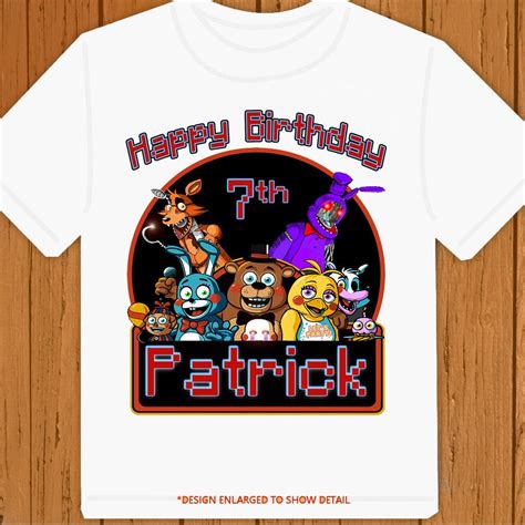 Custom Five Nights At Freddy S Birthday T Shirt Party Favor Fnaf T My Xxx Hot Girl