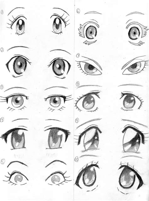 Draw Anime Eyes Manga Manga