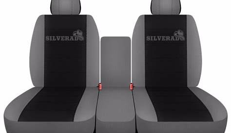 Fits 2014 to 2017 Chevrolet Silverado 40 20 40 Seat Covers Black Center