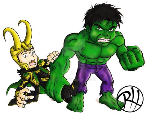 Loki And Hulk By Pipetp On Deviantart