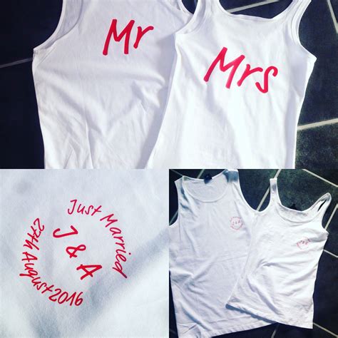 Personalized Clothes Personalised Diy Clothing Married Tank Tops