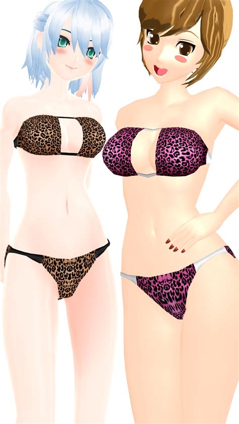 Mmd Nakao Meiko Leopard Bikini Textures Dl By On Deviantart My Xxx Hot Girl