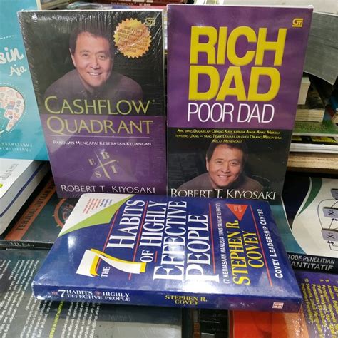 Jual Cashflow Quadran Rich Dad Poor Dad Dan Seven Habits Di Lapak