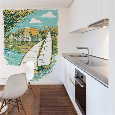Art Wall Mural Kitchen Wallpaper Kitchen Decor Ideas In 2020 Wall