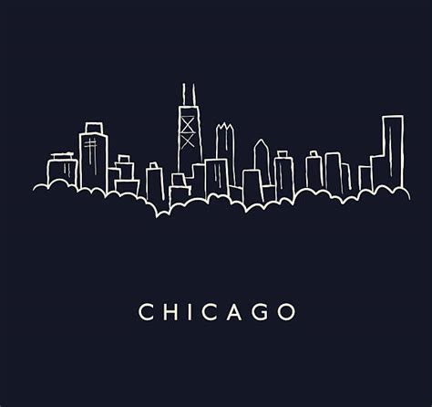 Chicago Skyline Illustrations Royalty Free Vector Graphics And Clip Art