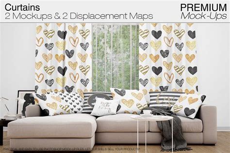 Download Curtains Mockup Set | Mockup free psd, Psd mockup template, Mockup psd