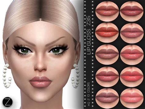 Lipgloss Z35 By Zenx From Tsr Sims 4 Downloads