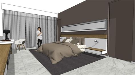 Featured 3d Model Of Bedroom 003 Luxury Bedroom Furniture Sketchup