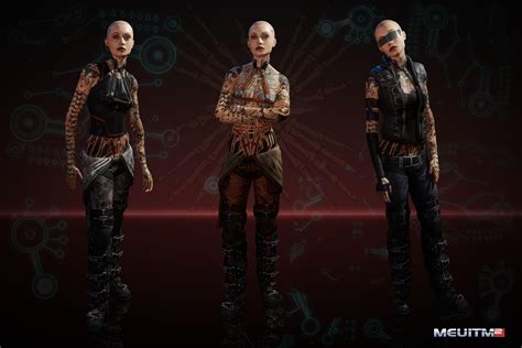 Jack Mass Effect 2 Outfits Meuitm2 Textures Rmasseffect