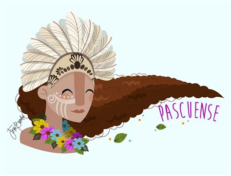 jezu bunster illustrations and design mujer indígena pascuense woman ilustraciones arte