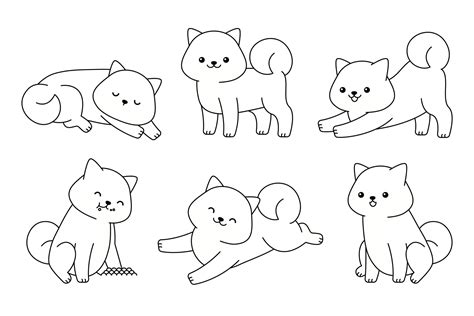 Dibujos Para Colorear De Perritos Kawaii Impresion Gratuita E The