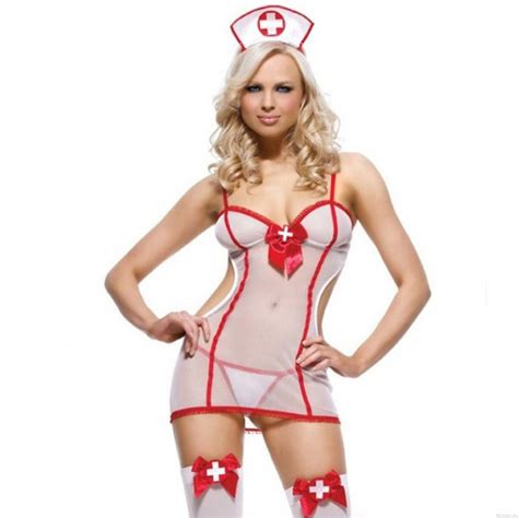Sexy Uniform Temptation Costume Nurse Cosplay See Through Lady Lingerie Cosplay Lingerie