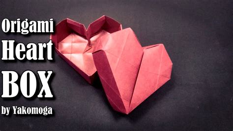 Origami Box Heart 3d Origami Origami Easy Tutorial Origami Box Youtube