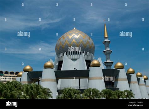 The Sabah State Mosque In Kota Kinabalu Sabah Borneo Malaysia Stock