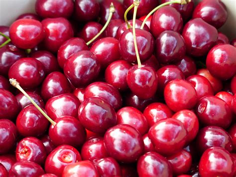 Bunch Of Cherries On Sale Image Free Stock Photo Public Domain