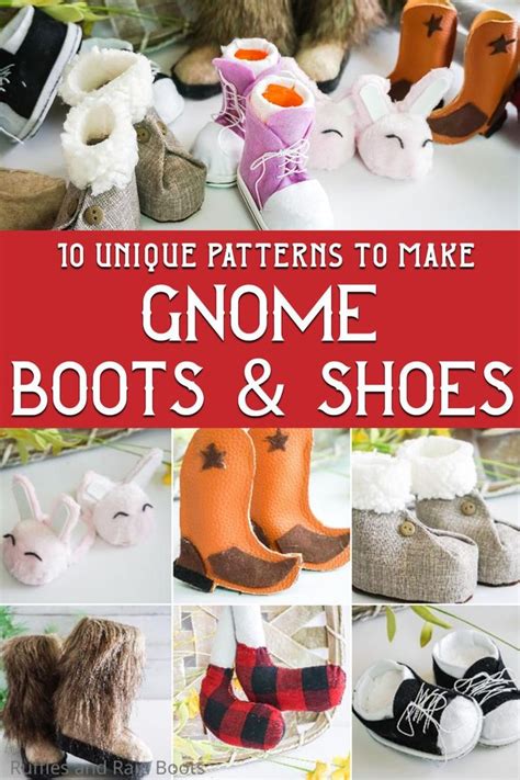 Updated 17 Gnome Shoes And Gnome Boots Patterns Using Basic Etsy