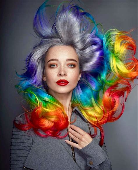 Rainbow Hair Rainbow Hair Rainbow Hair Color Hair Trends