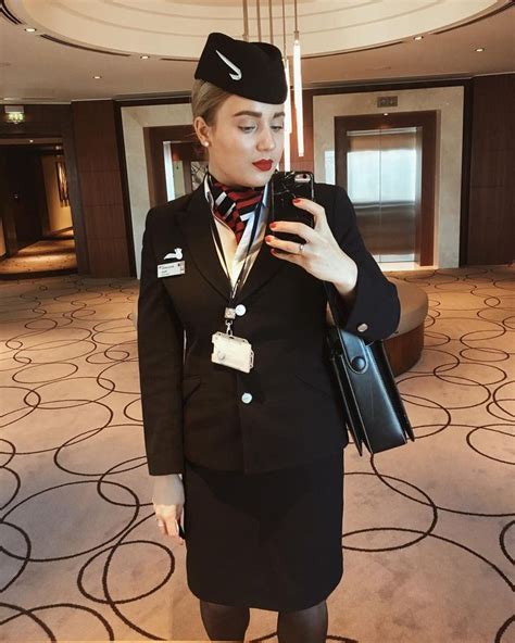 Pin By I Love Womens Clothes On Flight Attendants Uniform Fashion