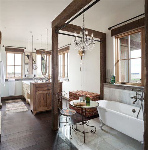 17 Amazing Rustic Bath Designs That Will Make You Feel Comfortable
