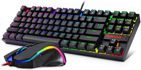 Redragon K552 Rgb Ba Mechanical Gaming Keyboard And Mouse Combo Wired