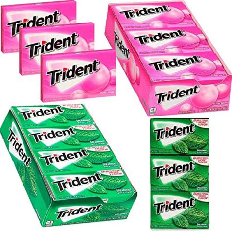 Trident Sugarfree Gum Bundle Spearmint 12 Packs