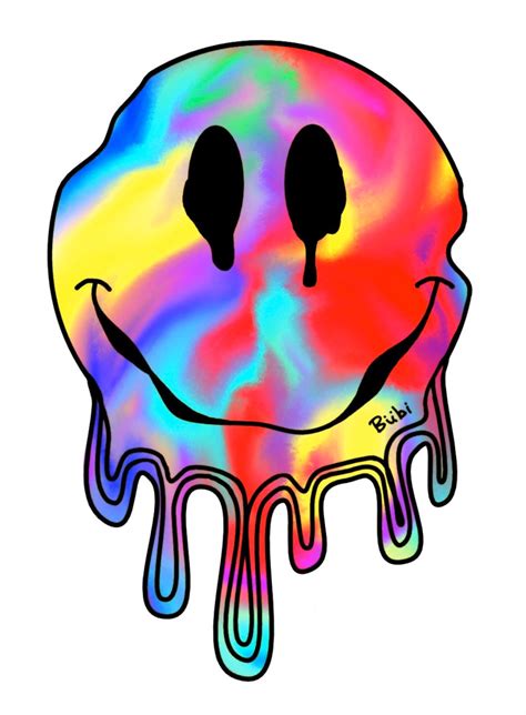 Rainbow Smiley Sticker Etsy